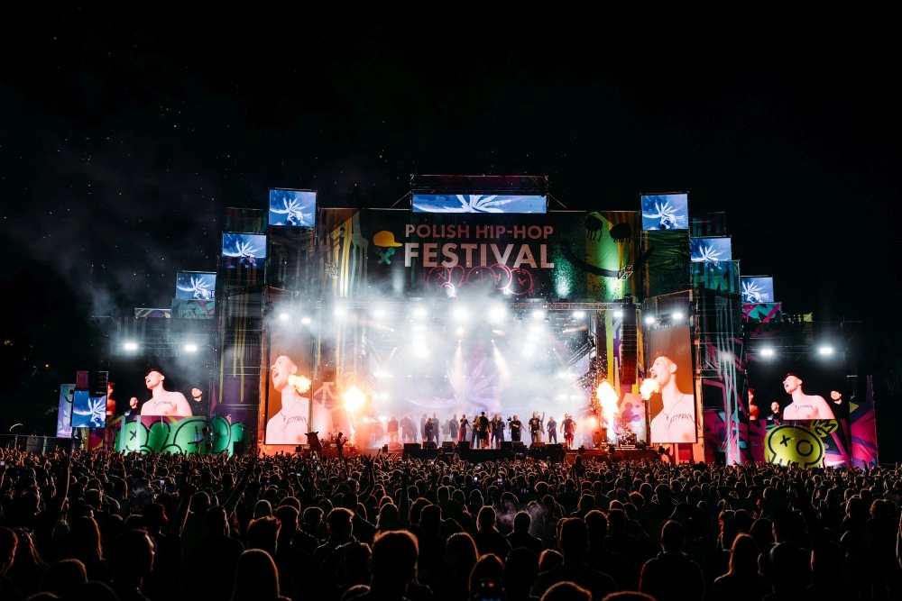 Scena Polish Hip-Hop Festival nocą
